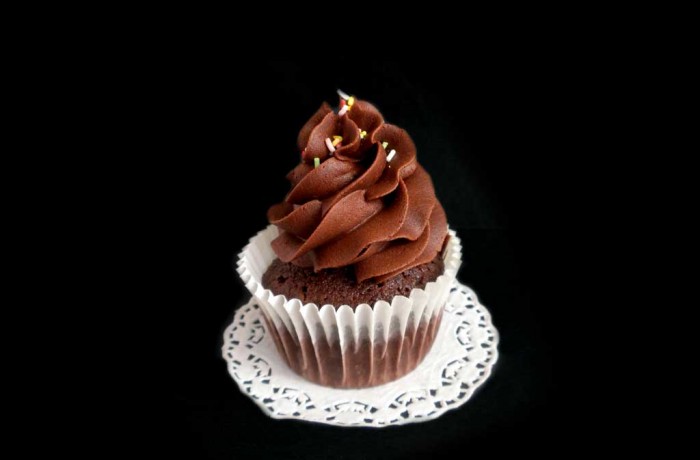 Cupcake de chocolate