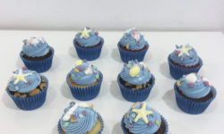 Cupcakes fondo del mar